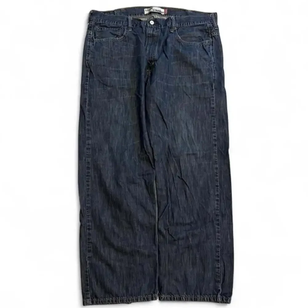 Levi's 569 Loose Straight Dark Wash Denim Jeans
